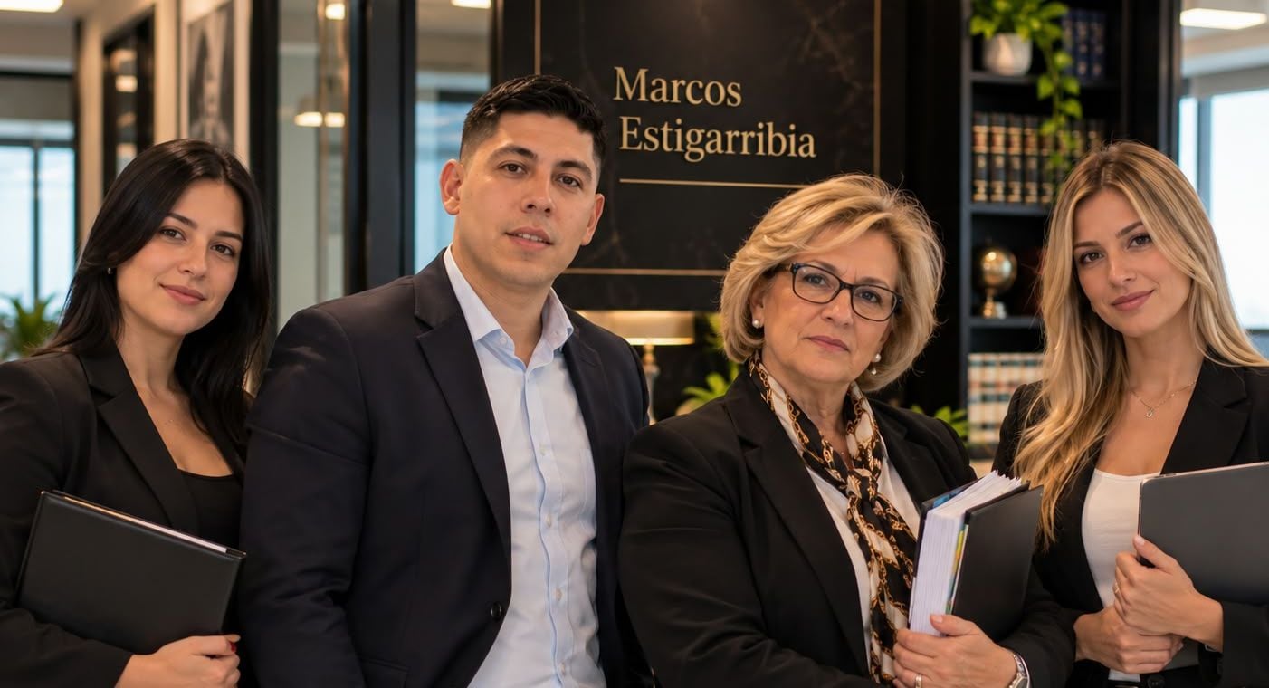 Marcos Estigarribia y su equipo